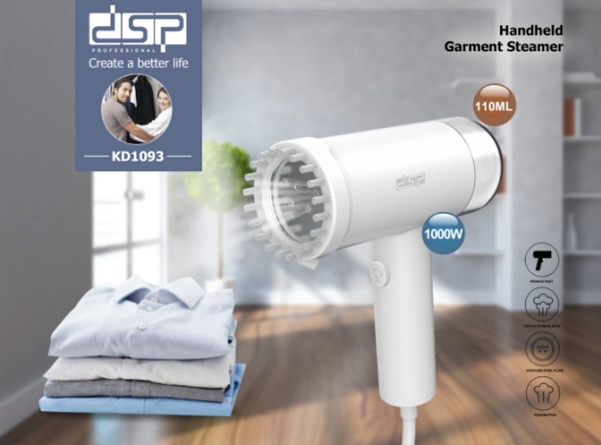 Σίδερο Ατμού 1000W - Ατμοκαθαριστής Ρούχων - DSP Professional Handheld Steamer